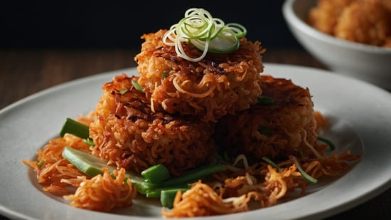 Crispy Kimchi Rice Fritters