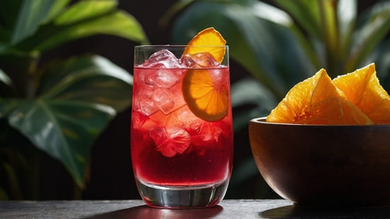 Hibiscus Orange Mocktail