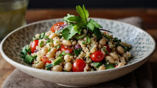 Lemony White Bean Quinoa Salad